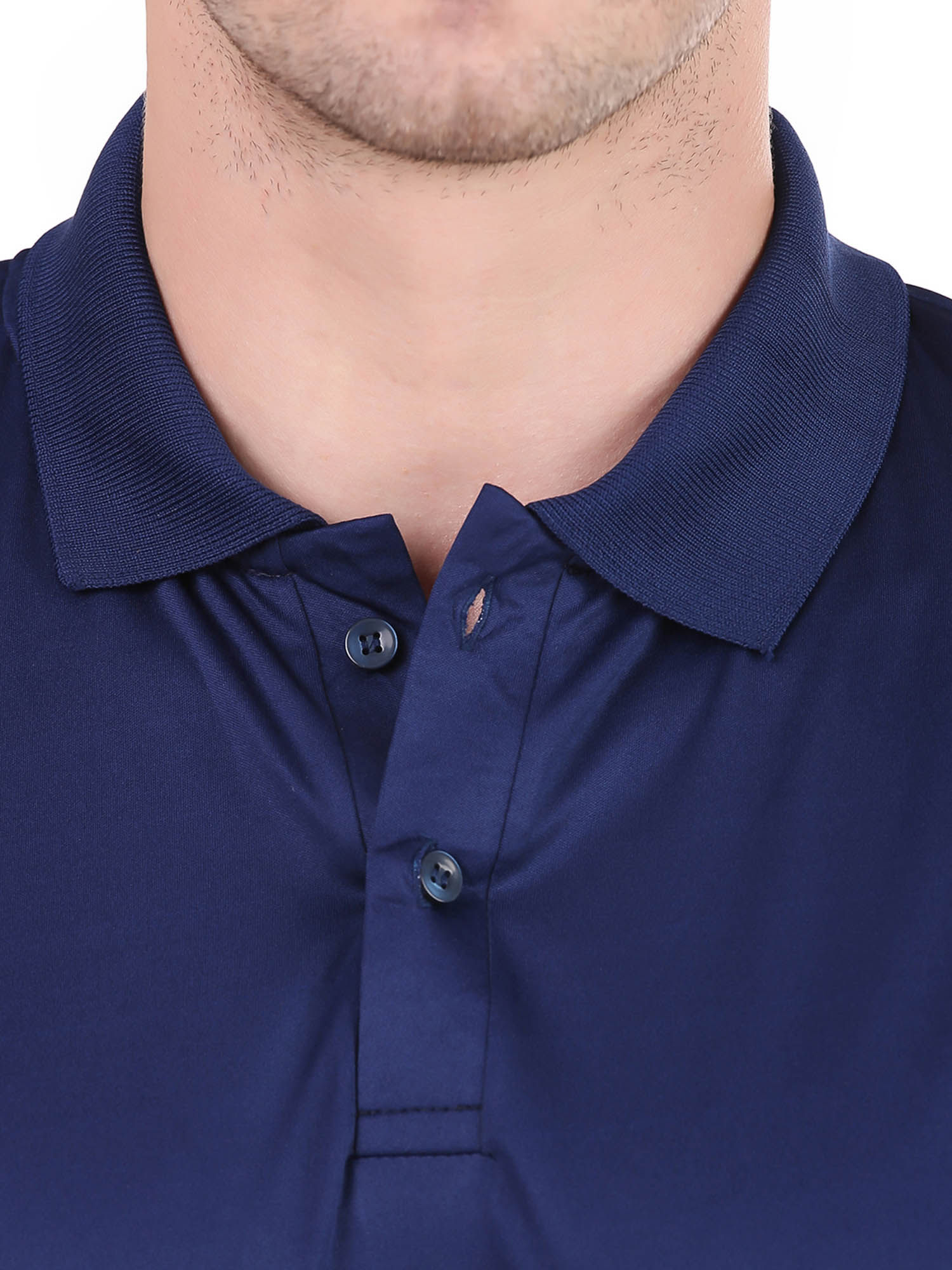 Buy Vector X Men Micro Pp Polo Collar Neck T-Shirt - Navy Blue Online