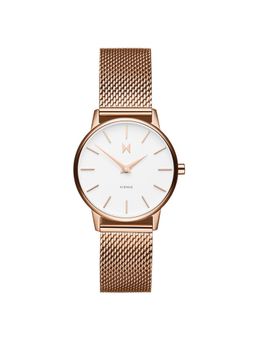 MVMT - Avenue Quartz White Round Dial Womens Watch - D-MA01-RGWM