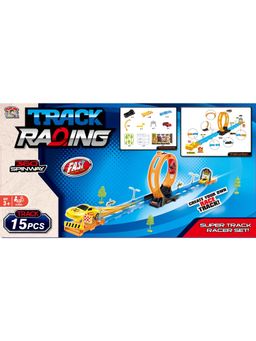 Joy Junction - Multi-Color Loop Track Car Racing Set With Pull-Back Car Track Toys (3-12 Years)
