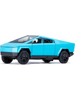 Joy Junction - Blue Tesla Cyber Truck Model Pull Back Car With Light, Music (3-12 Years)