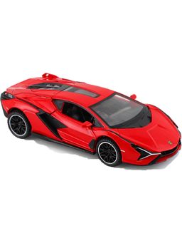 Joy Junction - Red Lamborghini Sian Car Pull Back Car (3-12 Years)