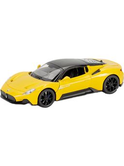 Joy Junction - Yellow Maserati Model Pull Back Car (3-12 Years)