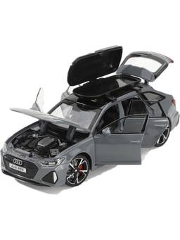 Joy Junction - Grey Rs6-Limited Edition Model Pull Back Car (3-12 Years)