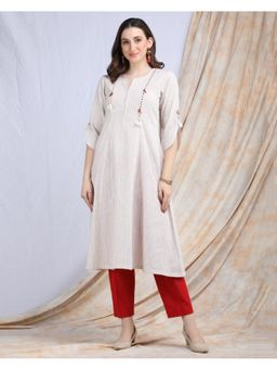 Ritivesh - Quirky Detailed Cotton Kalidar Kurta
