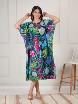 ARAMYA - Women Multi-Color Cotton Floral Kurta