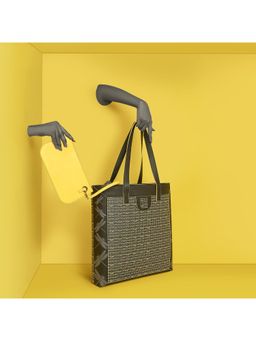 EUME - Cruiser Women Shoppers Handbag Vegan Leather Dragonfly UV Printed Tote Bag Black