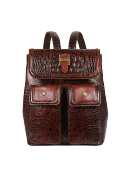 Hidesign - Brown Genuine Leather Womens Backpack