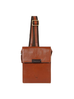 Hidesign - Tan Genuine Leather Mens Crossbody Bag