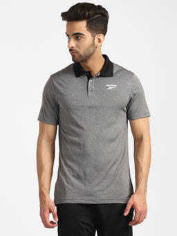 Reebok - Rbk Grn Polo Grey Training Polo Shirt