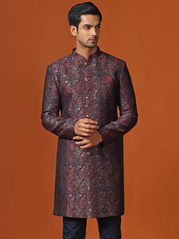 KISAH - Men Multi-Color Sherwani Front Closure
