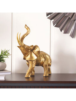 Pure Home + Living - Golden Rivet Elephant Small Figurine