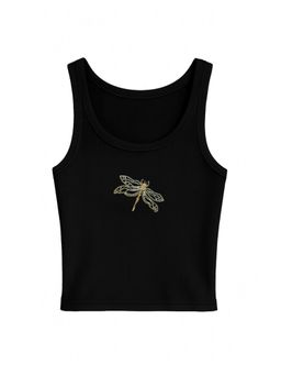 PAST MODERN - Black Fire Fly Tank Top