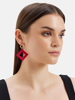 Kazo - Color Pop Drop Earrings Pink