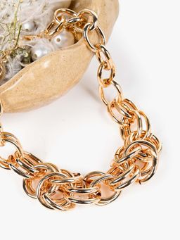 Kazo - Chunky Cluster Necklace Gold