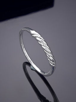 Estele - Rhodium Plated Charming Finger Ring for Women