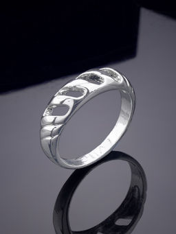 Estele - Rhodium Plated Stunning Finger Ring for Women