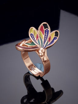 Estele - Rose Gold Plated Gorgeous Finger Ring for Women