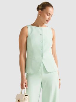 Forever New - Orchid Green Waistcoat