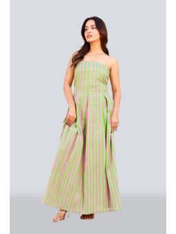 Twenty Dresses by Nykaa Fashion - Contrast Stripes Tube Maxi Dress