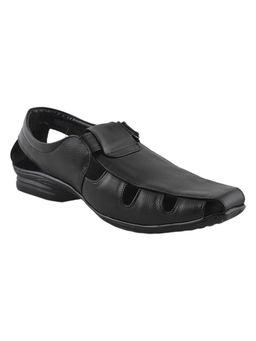 Manyavar - Black Velcro Sandals