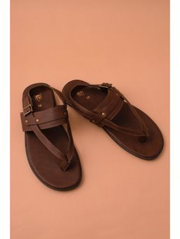 Manyavar - Deep Mahogany Brown Sandals