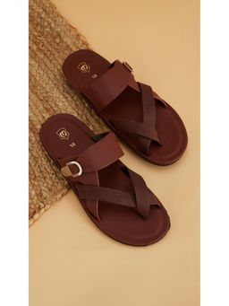 Manyavar - Dark Brown Mens Sandals