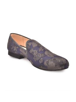 Manyavar - Princely Navy Blue Mens Ethnic Loafers