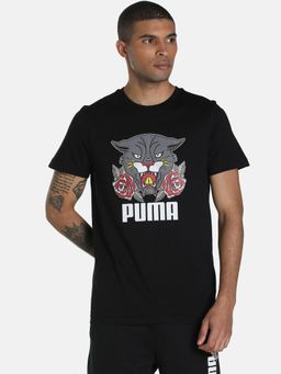 Puma - X1der Grunge Logo Mens Black T-shirt