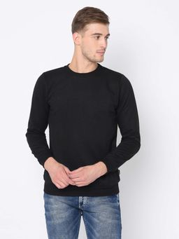 RIGO - Black Round Neck Sweatshirt For Men