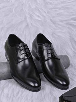 Cobblerz - Men Black Solid Formal Derbies