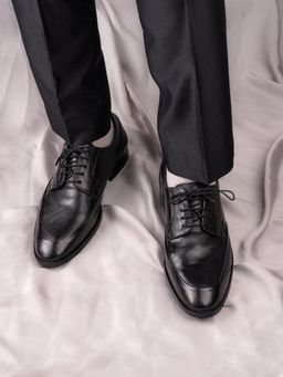 La Botte - Men Black Solid Formal Derbies