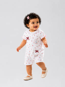 Little Surprise Box - Floral Bunny Cupcake Romper