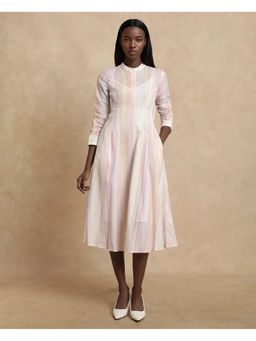 RAREISM - Premty Multi Stripes Flared Midi Dress