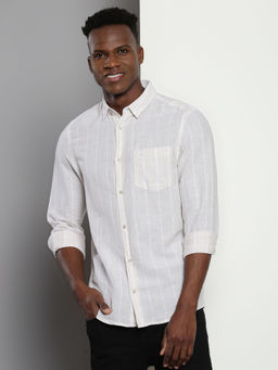 Calvin Klein - Men Off White Color Full Sleeve Shirt