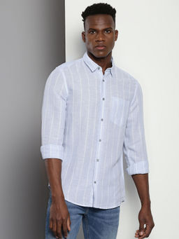 Calvin Klein - Men Blue Color Full Sleeve Shirt