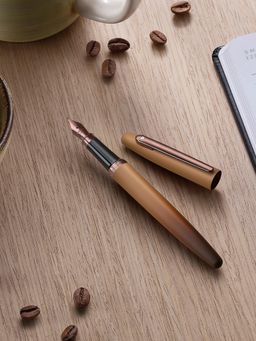 Sheaffer - Vfm 9428 Coffee Edition Matt Brown Fountain Pen with Regal Pvd Trims - Medium