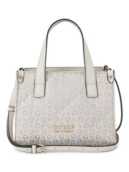 Guess - Polyurethane Grey Printed Women Holden Mini Tote Bag
