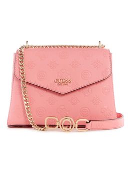 Guess - Polyurethane Pink Textured Women Galeria Convertible Crossbody Bag