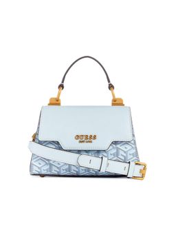 Guess - Women Printed Pu Hallie Mini Flap Satchel Bag