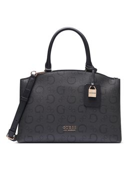 Guess - Pvc Grey Textured Women Melrose Ave Satchel Bag