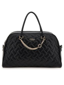Guess - Polyurethane Black Quilted Women Gracelynn Weekender Duffle Bag