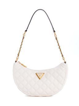 Guess - Polyurethane White Quilted Women Gully Top Zip Shoulder Bag