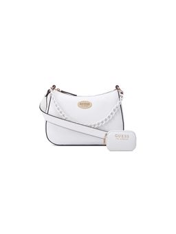 Guess - Women White Solid Pu Eastover Crossbody Top Zip Bag (Set Of 2)