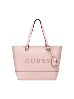 Guess - Women Pink Solid Pvc Artemis Carryall Tote Bag
