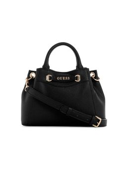 Guess - Women Black Solid Pu Emera Mini Satchel Bag