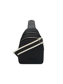 Guess - Women Black Solid Nylon Benfield Mini Crossbody Bag
