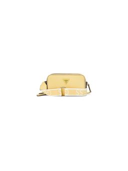 Guess - Women Yellow Solid Pvc Charlestown Mini Crossbody Bag