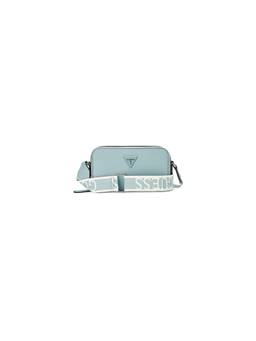 Guess - Women Blue Solid Pvc Charlestown Mini Crossbody Bag