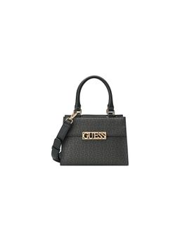 Guess - Women Black Printed Pu Bellatrix Mini Satchel Bag
