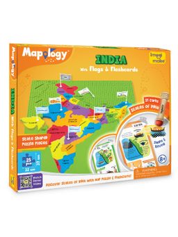 Imagimake - Mapology India with Flags & Flashcards (8 Years)